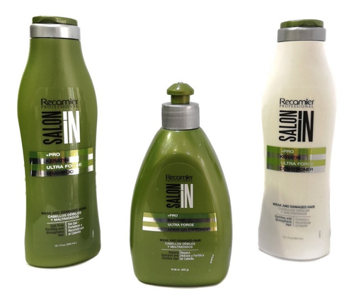 Kit Shampoo Acondicionador Y Tratamiento Keratina Recamier