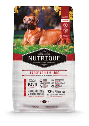 Alimento Nutrique Adulto Large Para Perro Senior 6+ X 15 Kg 