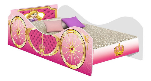 Cama Solteiro Carruagem Princesa, Moveis  Quarto Infantil