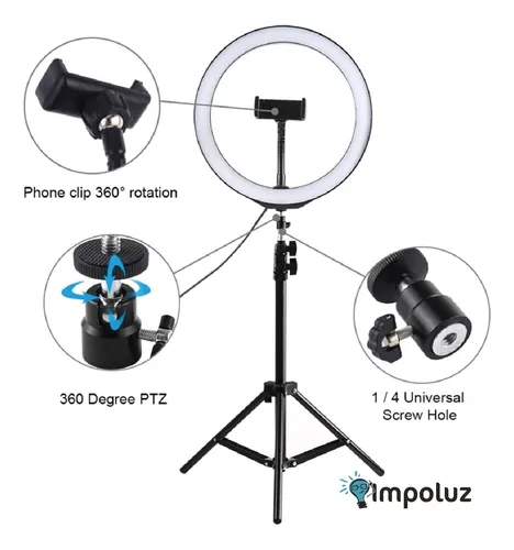 Fotos Con Aro De Luz Para Videos Fotos Selfies Con Trípode