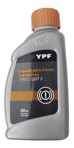 Liquido De Freno Ypf Dot3 X200ml
