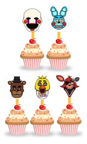 Toppers Para Cupcakes Five Nights At Freddy's Candy Freddys