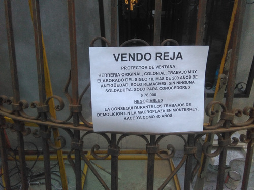 Reja Protector De Ventana Colonial Original (Usado)