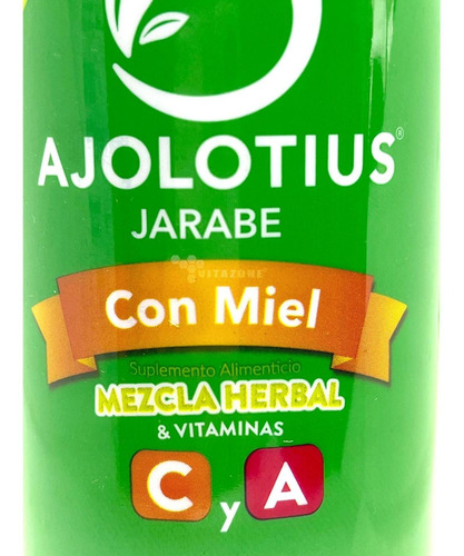 Imagen 6 de 6 de Ajolotius Jarabe Con Miel Para La Tos 250 Ml.