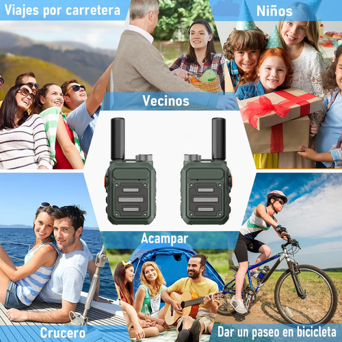 Radio Walkie Talkies Recargable Intercomunicador De Un Toque