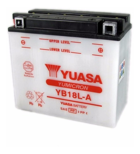 Bateria Motos Yuasa Yb18l-a 12v 18ah Vzh Srl