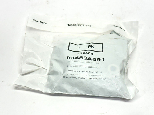93483a691 Zinc-plated Steel Rivet Nut 1/4 -20 Int-th Ccr