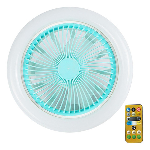 Yi Ventiladores Led 30w 36w Con Lámpara Azul 36w