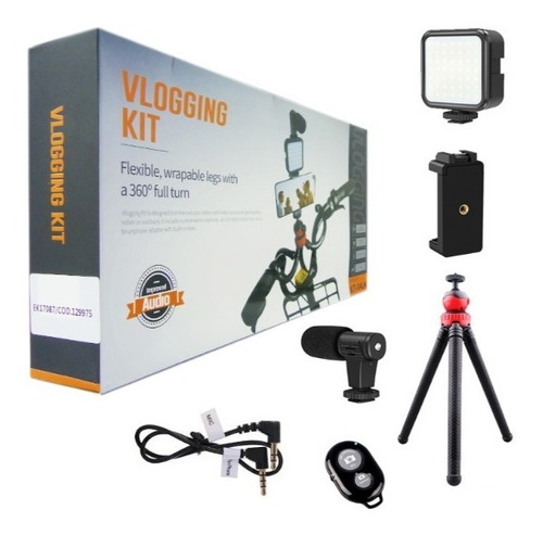 Kit Vloggins, Para Smartphon Tripode Flexible