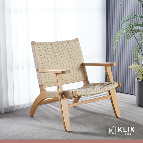 Butaca Sitial Danesa Wegner - Madera Hilo De Cuerda