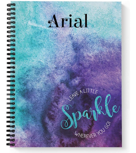 Cuaderno/journal Motivacional Personalizado Sparkle, Cu...