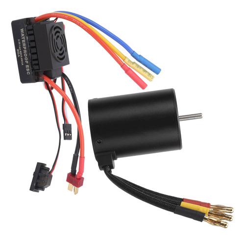 Motor Sin Escobillas Para Coche Rc 1/8 1/10 Resistente Al Ag