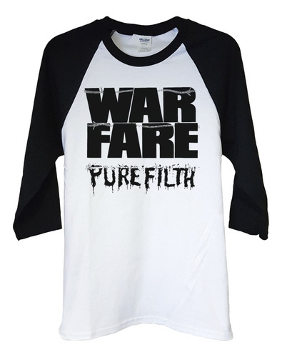 Polera Raglan 3/4 Warfare Pure Filth Metal Abominatron