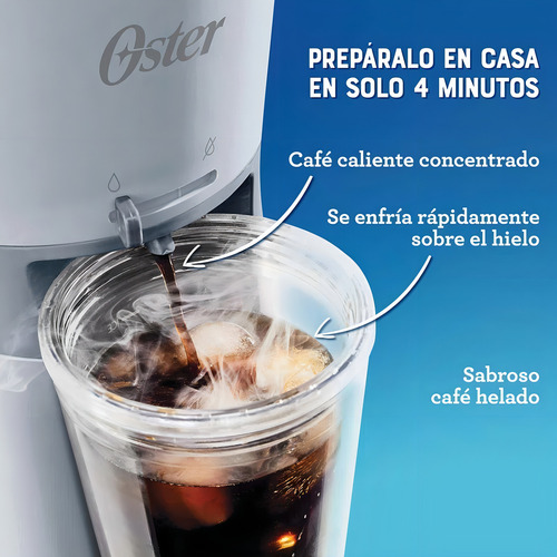 Cafetera Oster Para Café Helado Con Vaso Gris