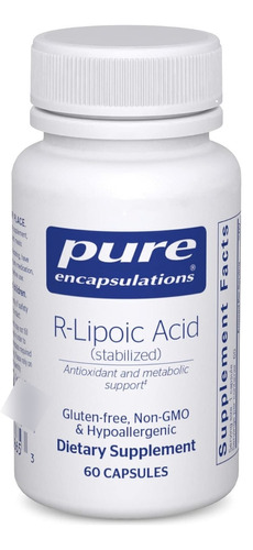 Ácido R-lipoico Pure Encapsulations 60 Cápsulas