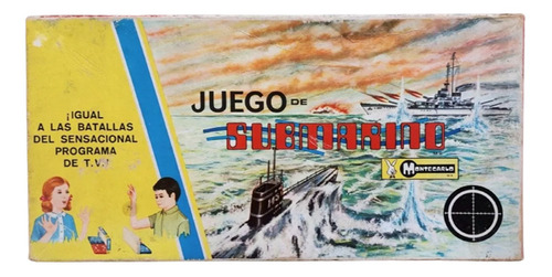 Juego De Mesa Submarino, De Montecarlo, 70s