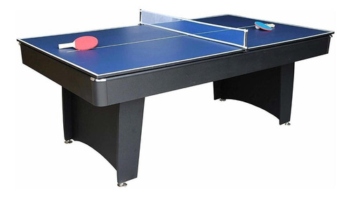 Mesa de billar multifunción Solex 91749-SR de 2.134m x 1.181m x 78.7cm color negro con superficie de juego de piedra pizarra, paño verde