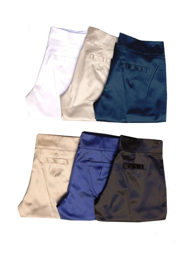 Pantalon Vestir Mujer Elastizado Raso Fiesta Talles 40 Al 60