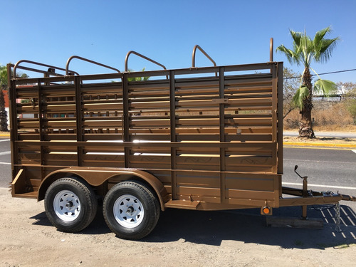 Remolque Jaula Ganadera Para Caballos, Becerros, Borregos