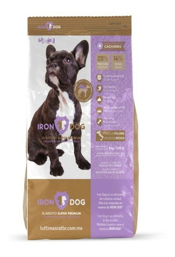 Alimento Para Perro Iron Dog Premium Cachorro Raza Peque 8kg