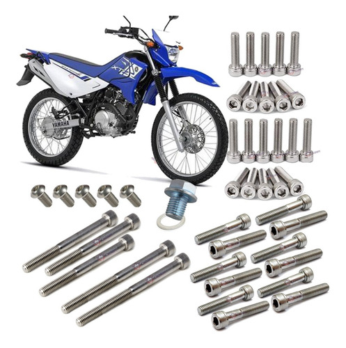 Clown Allen Inox Kit Parafusos Motor Xtz125 2003-16 Y7i