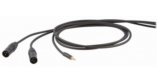 Proel Dhs595lu5 Cable 2 Xlr Macho A 1 Estéreo 3.5mm / 5 Mts