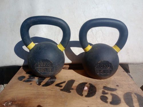 Pesa Rusa Kettlebell Fundición 16kg Usada