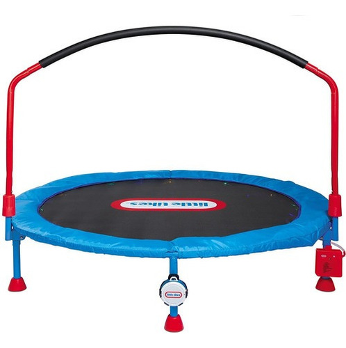 Little Tikes Cama Elástica Lights 'n Music De 1,37 M, Con Música, Luces Y Conectividad Bluetooth - Con Asa - Plegable - Fácil De Montar - Para Niños