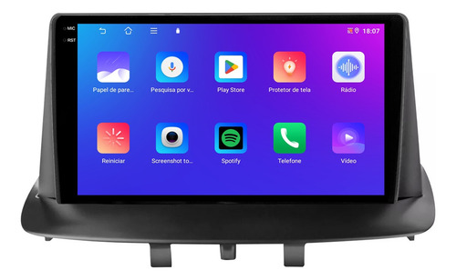 Central Multimidia Fluence 9p Carplay 4gb 64gb Android 14