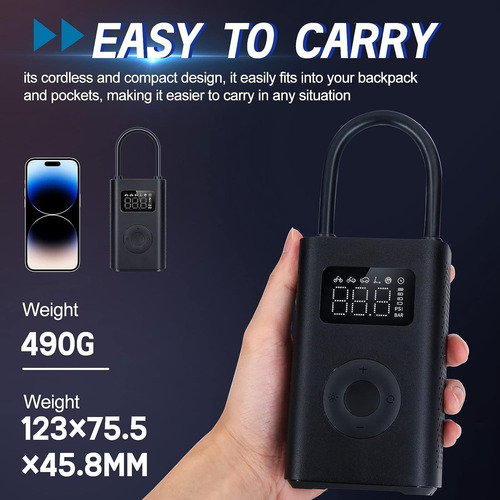 Xiaomi Inflador Aire Portatil Mijia 2, Compresor Recargable