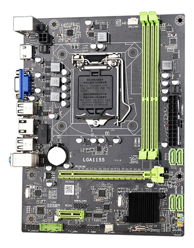 Placa Madre H61 Pci-e X16 Con Kit De Accesorios Para Procesa