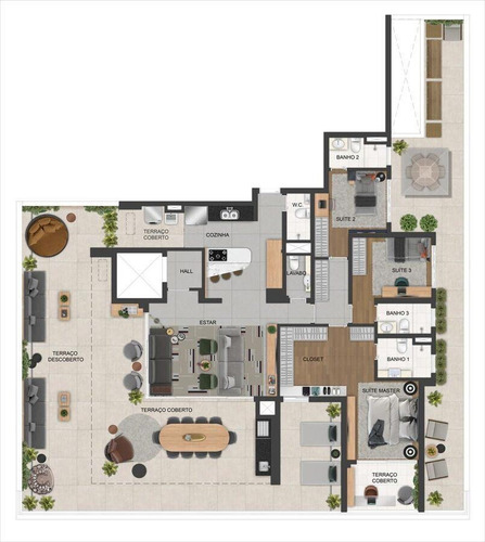 Imagem 10 de 15 de Apartamento Para Venda Em São Paulo, Vila Clementino, 4 Dormitórios, 2 Suítes, 3 Banheiros, 3 Vagas - Sp034_2-1244287