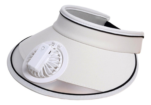 Un Sombrero Con Ventilador Para Mujer, Sombrero Con Visera D