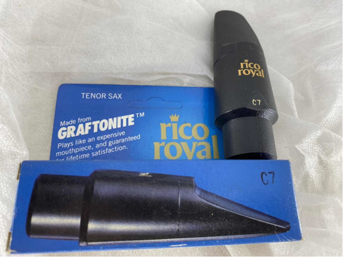 Boquilha Rico Royal Sax Tenor C7 Graftonite Novo Original