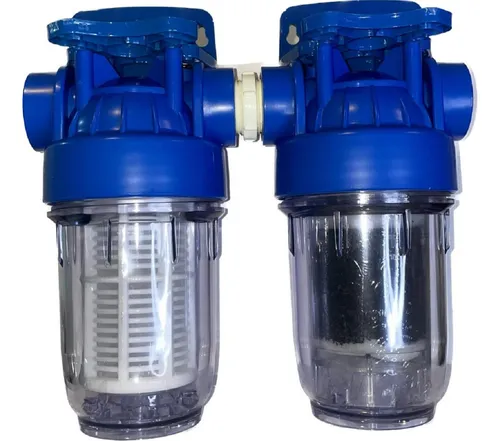 comprar Kit Filtro De Agua Contenedores + Cartuchos Malla Y Carbon
