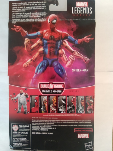 Imagen 2 de 2 de Spiderman Six Arm Baf Kingpin Marvel Legends Spiderman