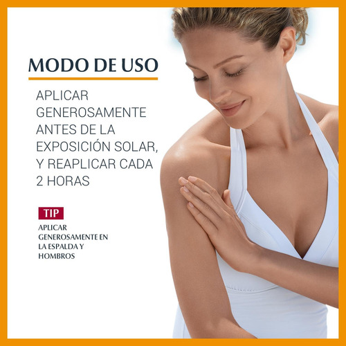 Imagen 3 de 5 de Eucerin Sun Toque Seco Fps 50 Corporal Tubo X 200 Ml