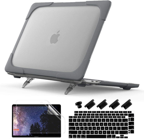 Funda Para Macbook Air 13  Con Soporte Plegable Gris