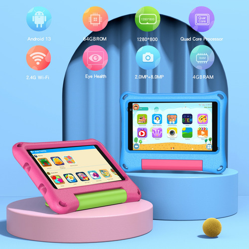 Tablet Para Niños 4+64g(32g+32g Tf) Android 13 Quad Core