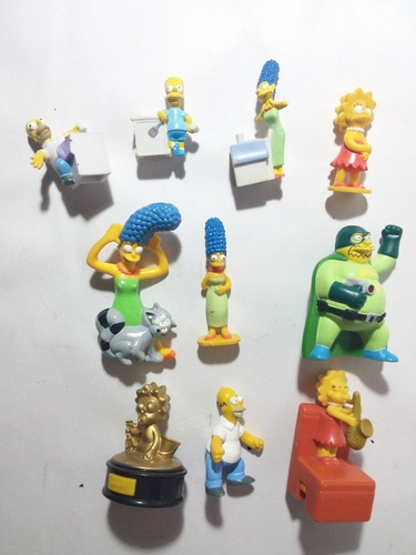 Pack Juguetes Los Simpsons- Promo Sonrics Y Burgking- 10 Pz