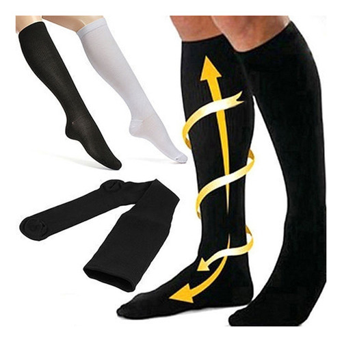 6 Pares De Calcetines De Compresión Para Varices 30-40 Mmhg