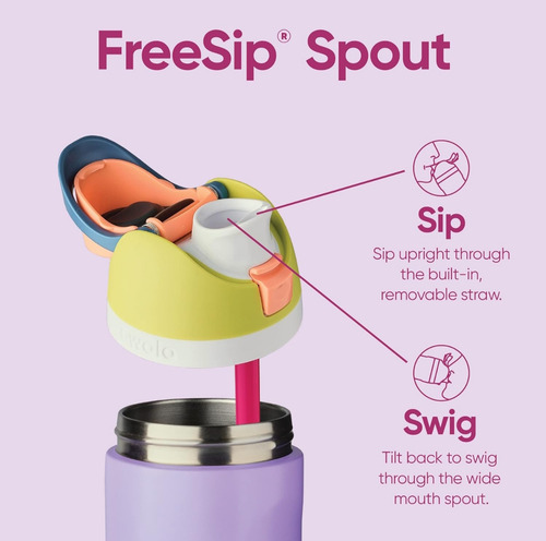 Termo Owala Freesip 32oz. Acero Inoxidable Malvavisco