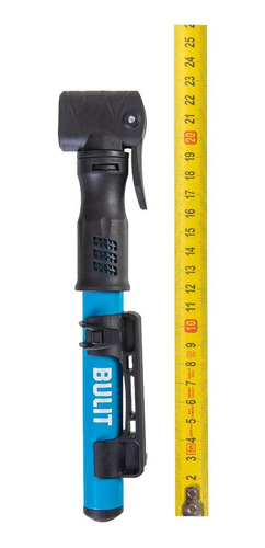 Inflador De Mano Bulit Aluminio Serie 600 Color Celeste