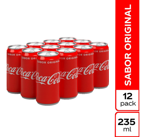 Pack Coca-cola Sabor Original 235ml X 12 Unds