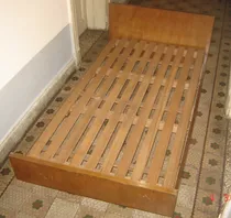 Comprar Cama Madera Maciza 1 Plaza Y Media 100 X 200