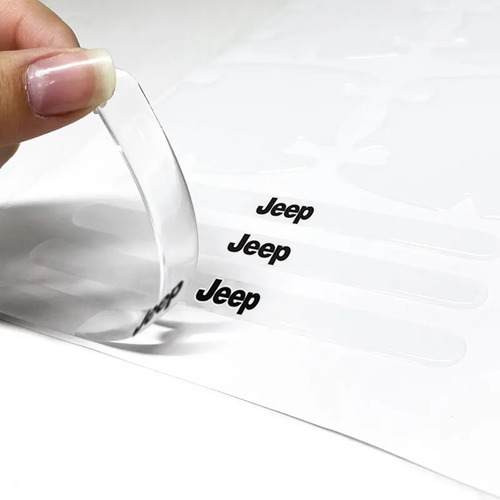 Imagem 5 de 6 de Adesivos Protetor Maçaneta Jeep Renegade Compass Resinado