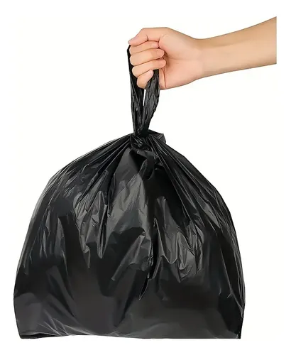 100 Bolsas Plásticas Camiseta 90x70cm Negra Basura 17 Micras