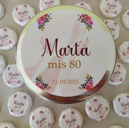 Souvenirs Jabon En Lata X 60 Personalizada