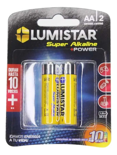 Bateria Super Alkaline Doble Aa Lr6