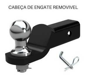 Cabeça Removivel Engate Reboque Jeep Trolher Frete Gratis